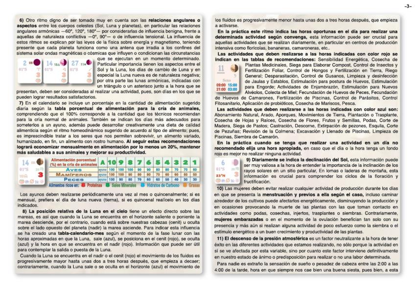 Almanaque Lunar Explicacion