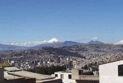 Quito: View towards the south - east