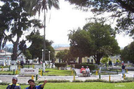 Parque Central en Cayambe