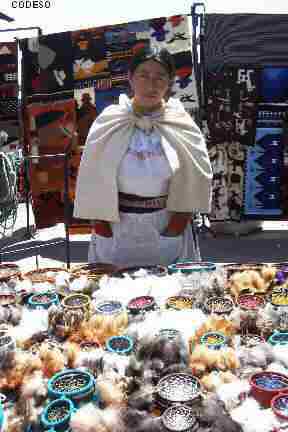 Bild Los Atrapa Sueños en la feria de artesanías de Otavalo