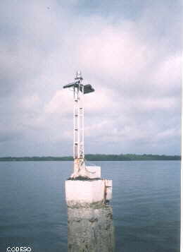 Solarenergy marine traffic signs, San Lorenzo, Esmeraldas, Ecuador