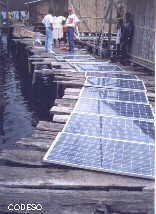 El Viento Esmeraldas Paneles solares fotovoltaicospreparando la instalación