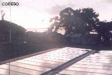 View from above to solar panels - Community of Pichangal - Esmeraldas