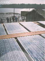 Paneles fotovoltaicos de la comunidad El Viento