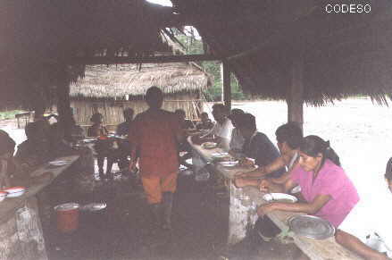 Meal in the communal house